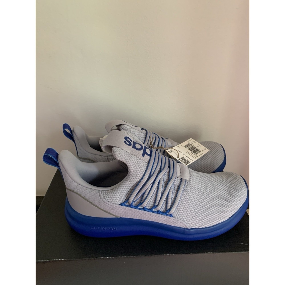 Adidas Lite Racer Adapt 7.0 K Sneakers JS5016 Grey Blue Size 4.5 Youth NEW W/Box - Picture 4 of 6